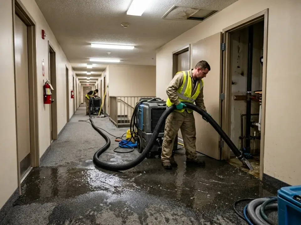 multi-unit-apartment-hallway-f-005 — frequently asked questions, Emergency Burst Pipe Water Extraction & Removal in Caro, MI